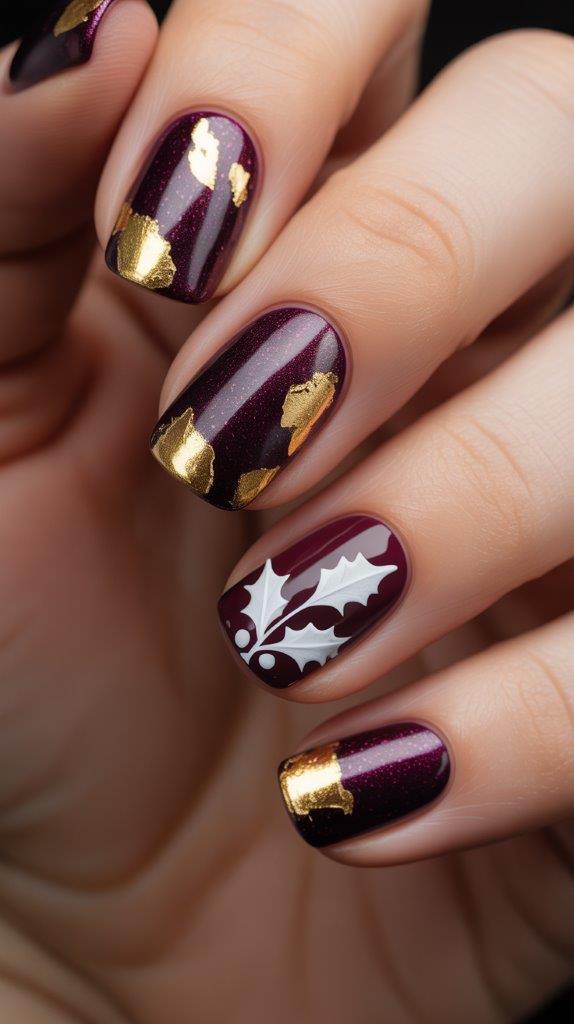 15 Festive Christmas Holly Nail Designs You’ll Love