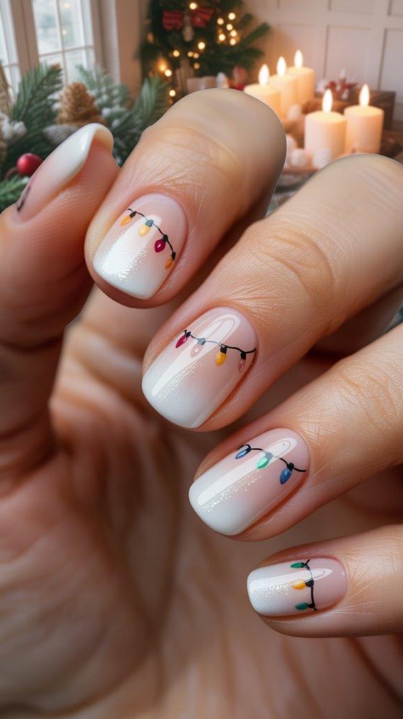 27 Festive Christmas Light Nail Ideas That Glow