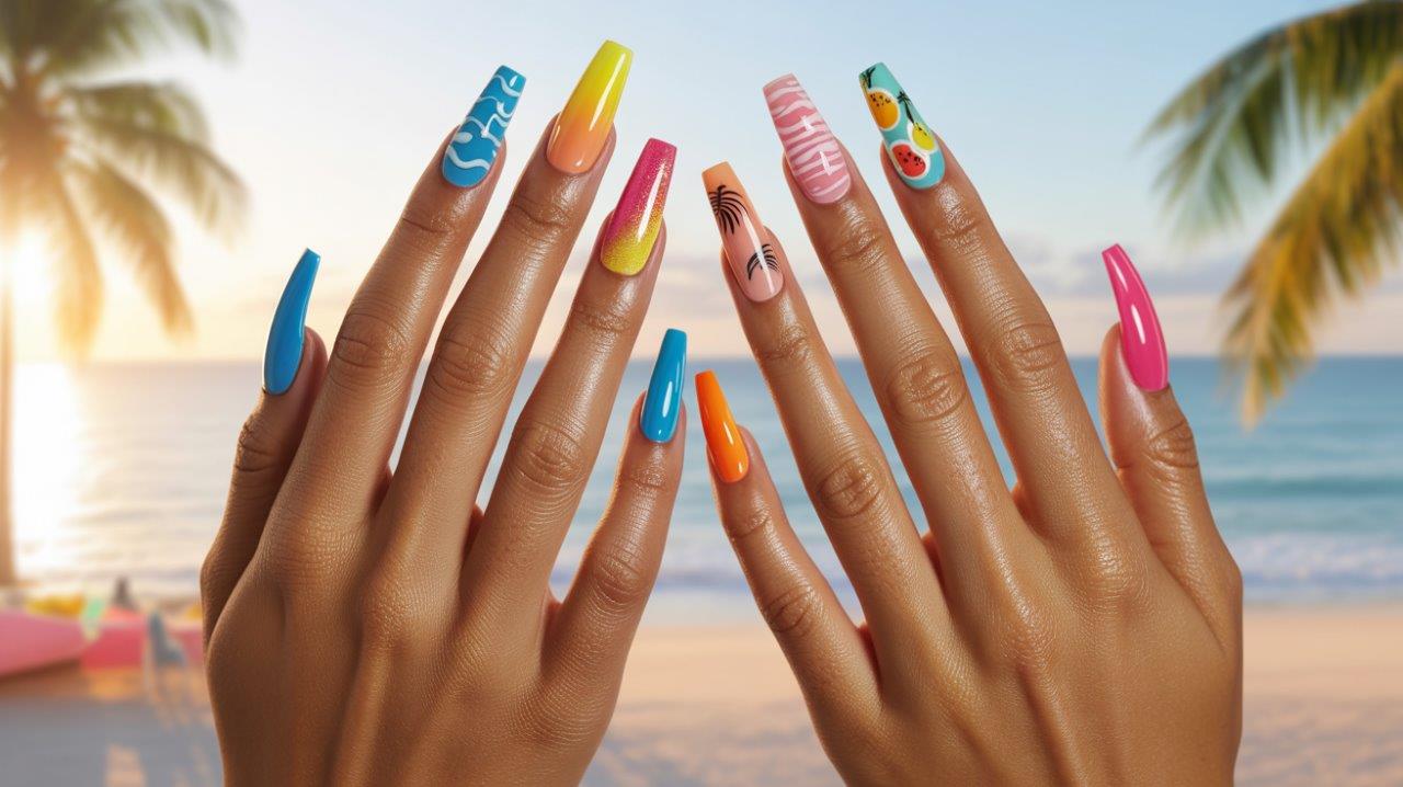 29 Bright Summer Acrylic Nails That Scream “Vacation Mode On”