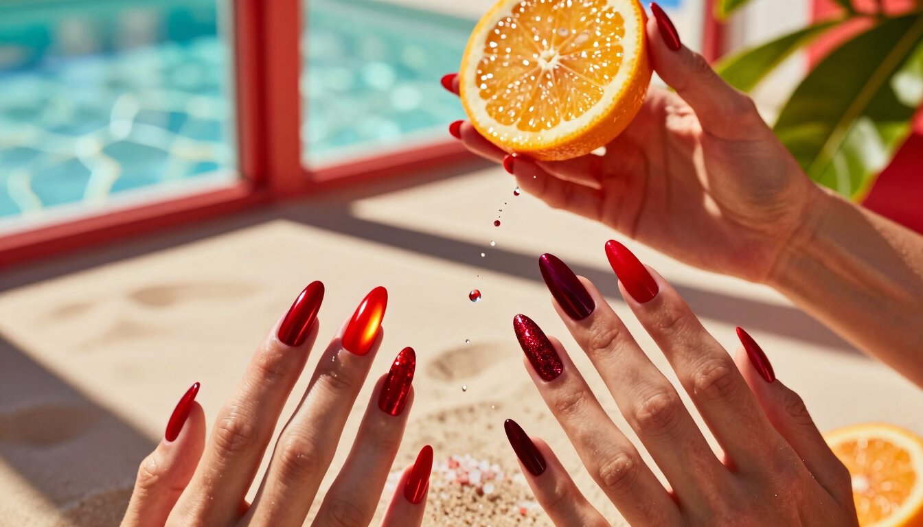 29 Red Summer Nails to Set Your Soul on Fire
