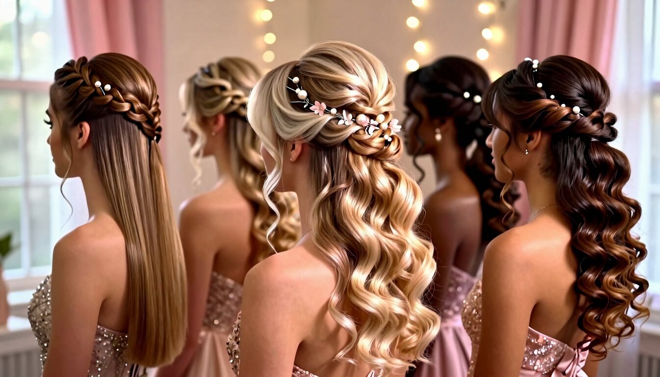 29 Stunning Half Up Half Down Prom Hairstyles for Every Hair Type & Length